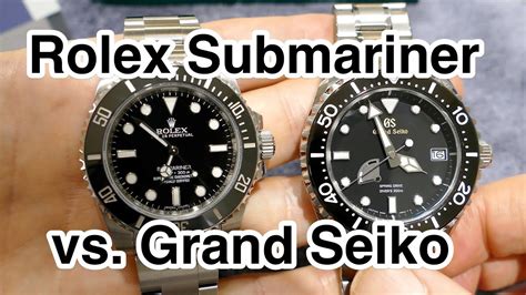 seiko diver vs rolex submariner|grand Seiko vs Rolex.